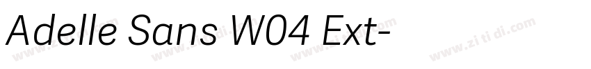 Adelle Sans W04 Ext字体转换 Adelle Sans W04 Ext字体转换